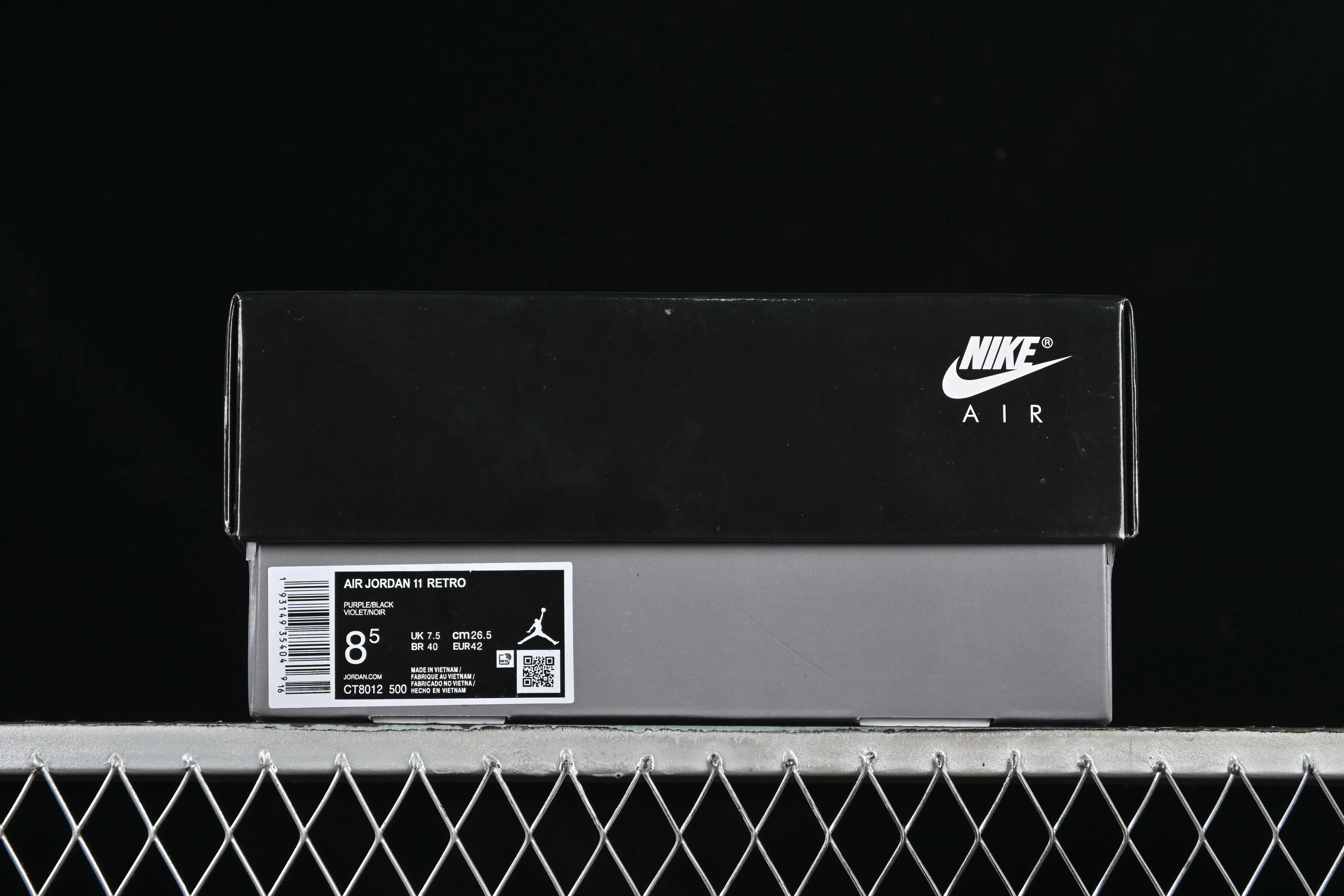 All categories Air Jordan Jordan series basketball shoes Air Jordan 11 Air Jordan 11 Retro AJ11 Joe 11 black and purple CT8012-500